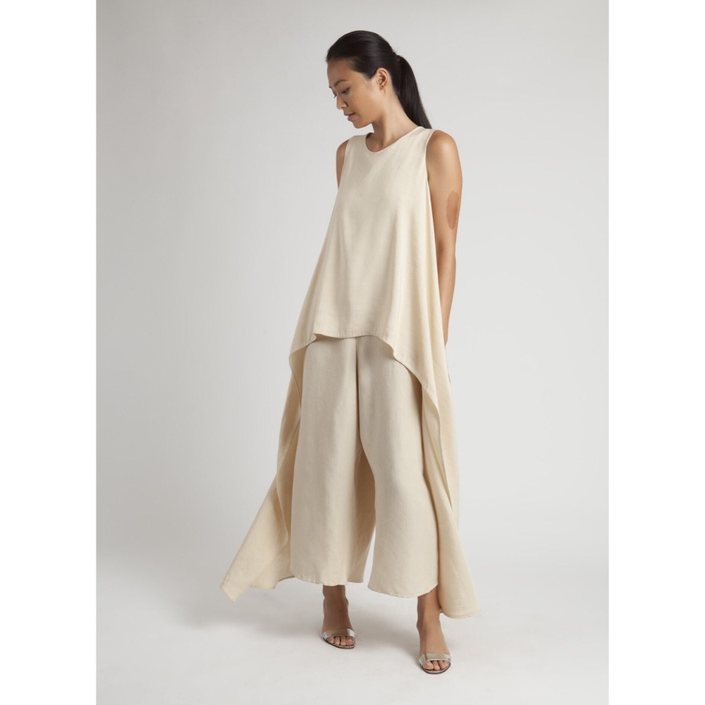 ISO Kaarem Ketel Layered Onesie in Beige and XS